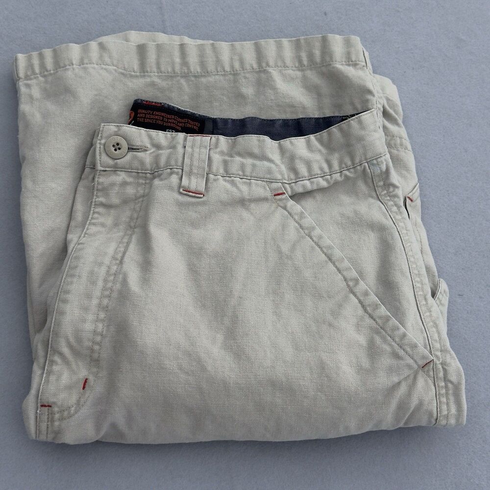 Vintage Y2K OTB One Tough Brand Utility Shorts Mens 36 Ramie Cotton